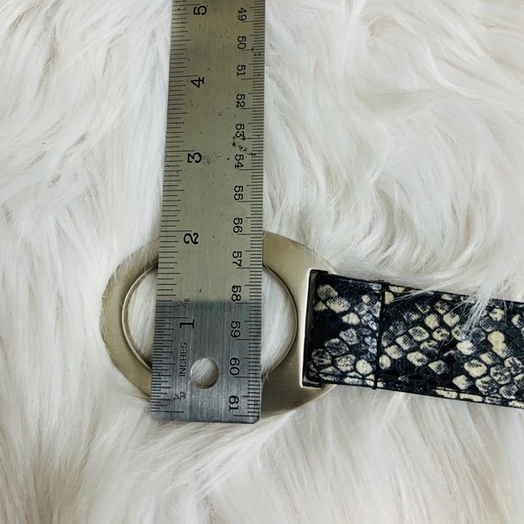 Snake Embossed Adjustable Statement Belt - Picture 6 of 10